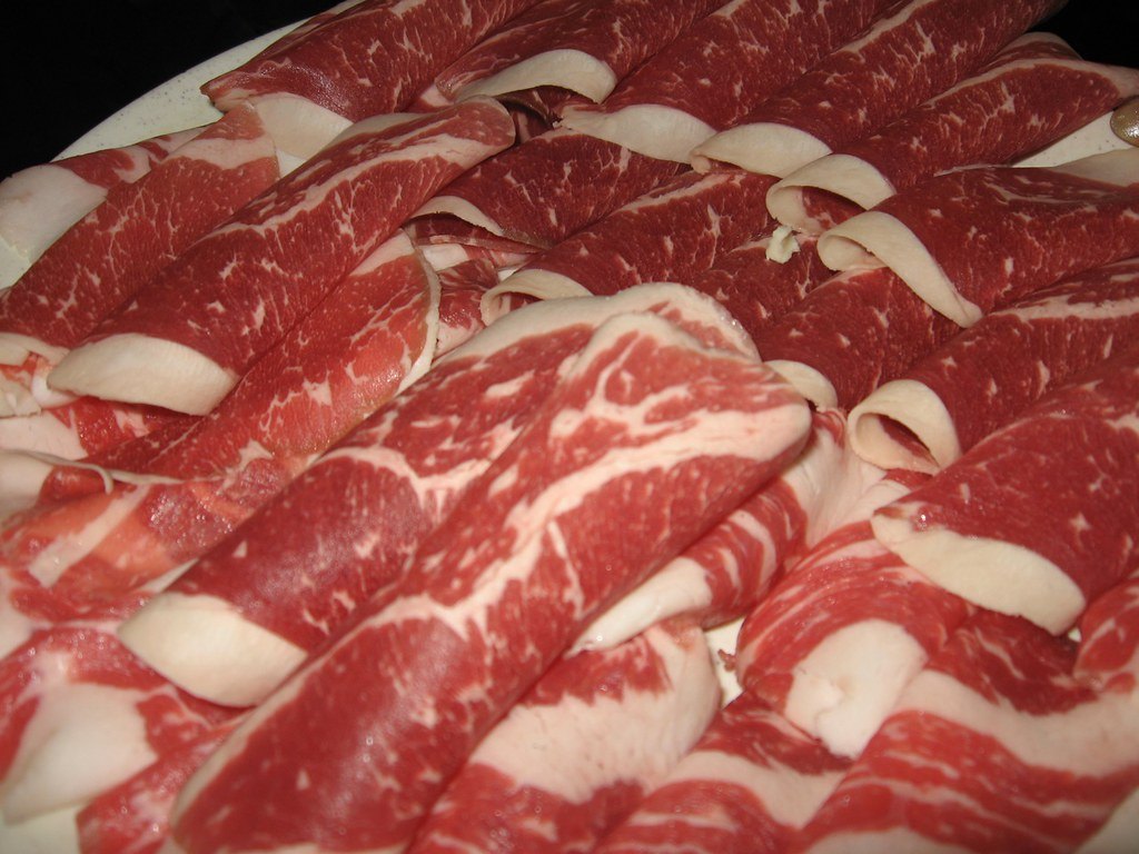 Chadolbaegi, thinly sliced beef brisket for Korean BBQ