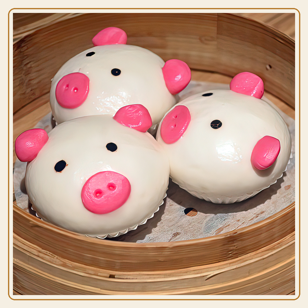 Lai wong bao custard buns at dim sum