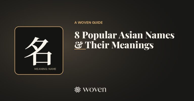 Asian names and their meanings